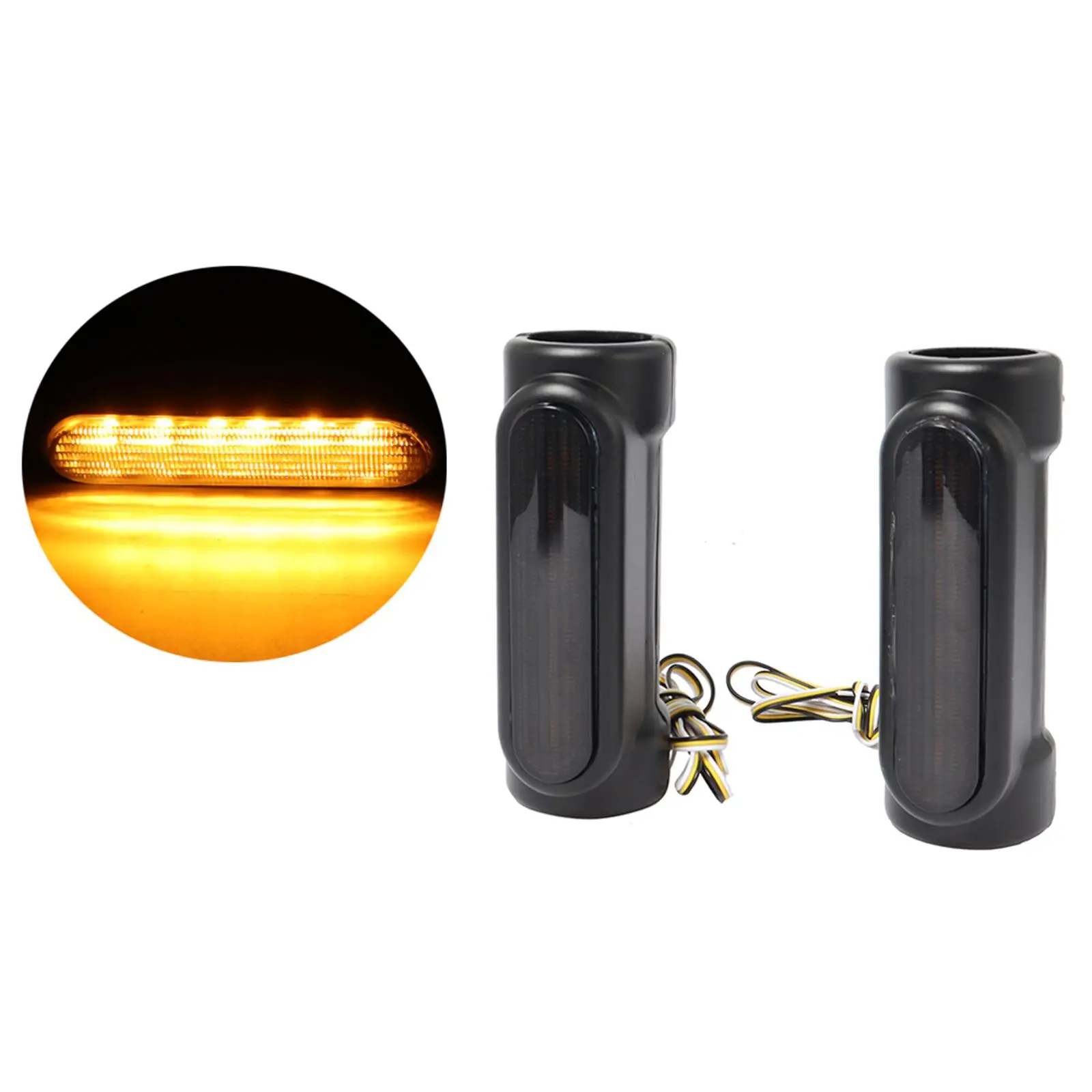 

2 шт., 1,25 дюйма, мотоциклетные шоссейные поворотники, фары дальнего света, светодиодная лампа