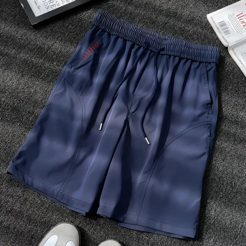 

Korean Men's Embroidery Shorts Cool Sportswear Running Sports Shorts Casual Bottoms Gym Fitness Training Jogging Short Pants Men