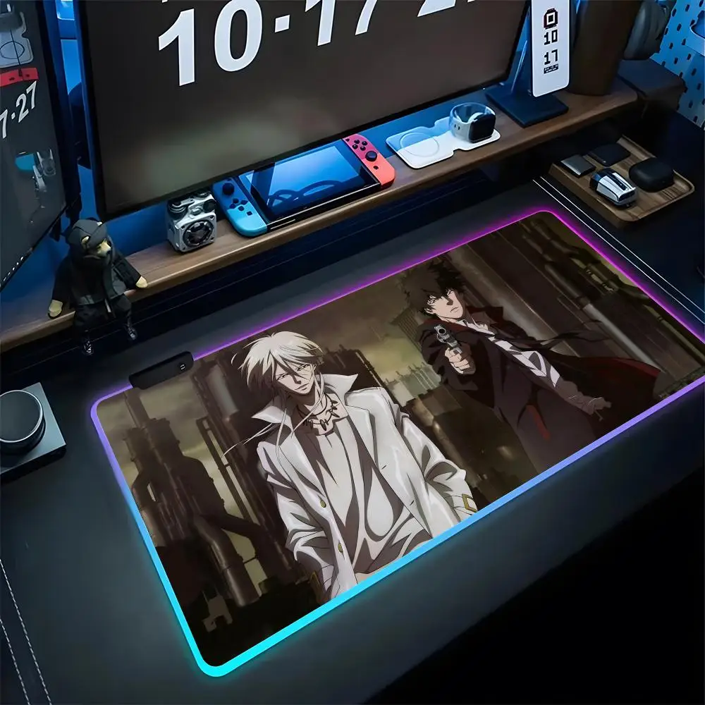 

Psycho Pass Mouse Pad Gaming Rgb Mousepad Backlit Keyboard Gamer Birthday Girl Xxl Laptop Mat Table Pads Deskpad