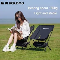 Naturehike BLACKDOG Camping Director Chair Chair Aluminum Alloy Portable Lightweight Moon Double Single Outdoor Fishing Pole