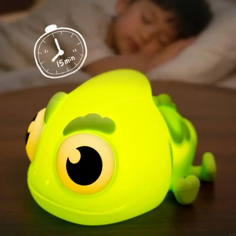 LED Rechargeable Cartoon Animal Lamp Children Bedside Lamp Silicone Wireless Night Light Dimmable Night Light M4YD