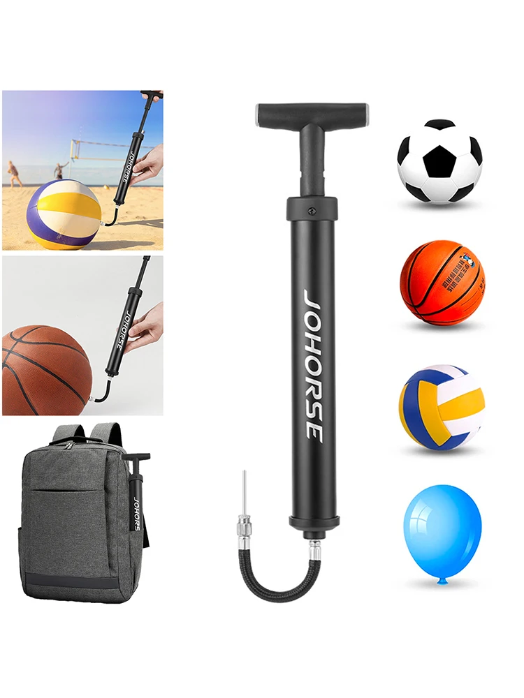 Ручной насос для мяча, портативный баскетбольный воздушный насос, компактный футбольный надувной насос, многофункциональный для баскетбола, футбола, волейбола