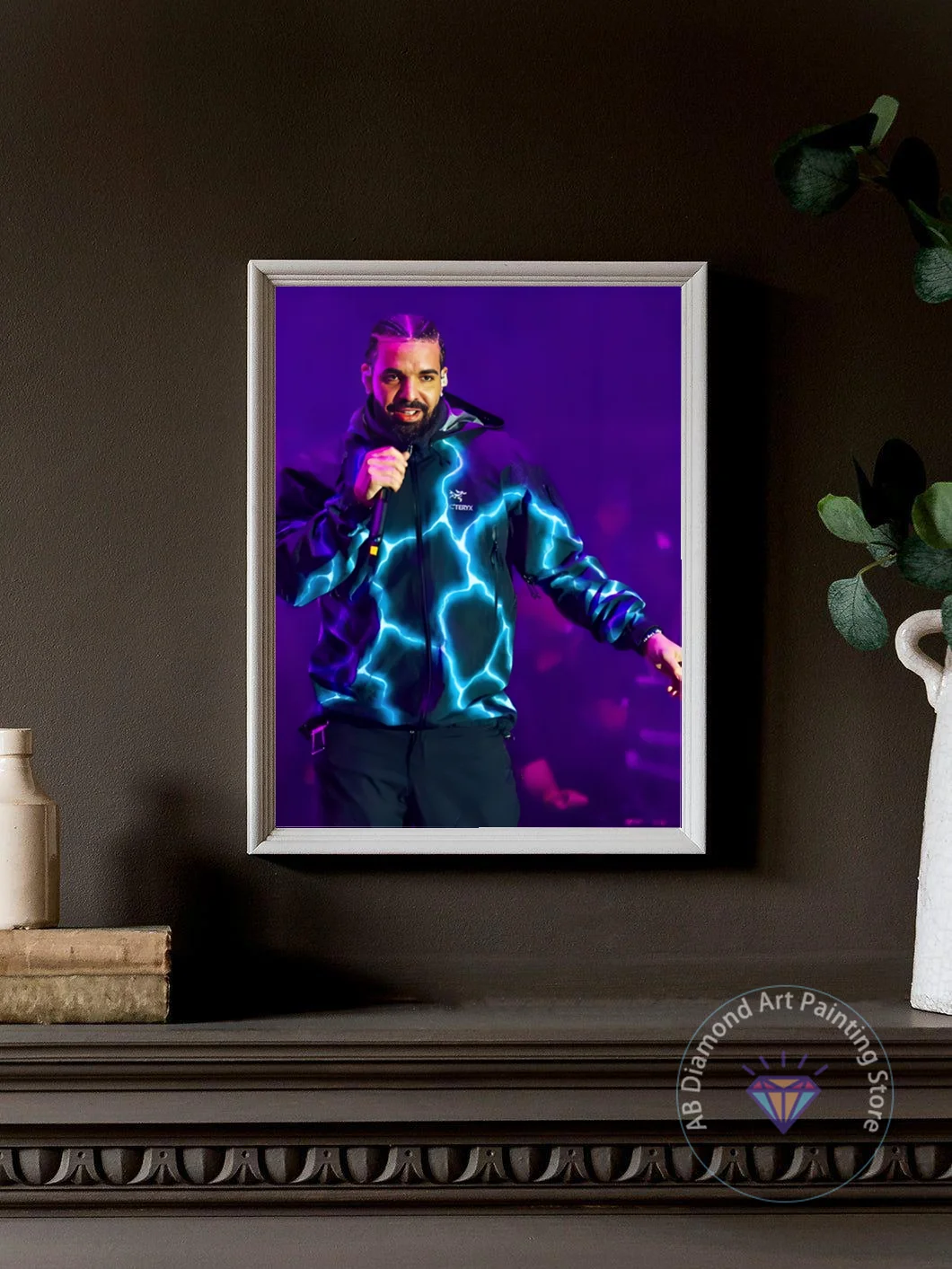 Aubrey Drake Graham Singer Diamond Painting Kit 5D DIY Diamond Cross Embroidery Handmade Art Adult Children Gift Home Decoration