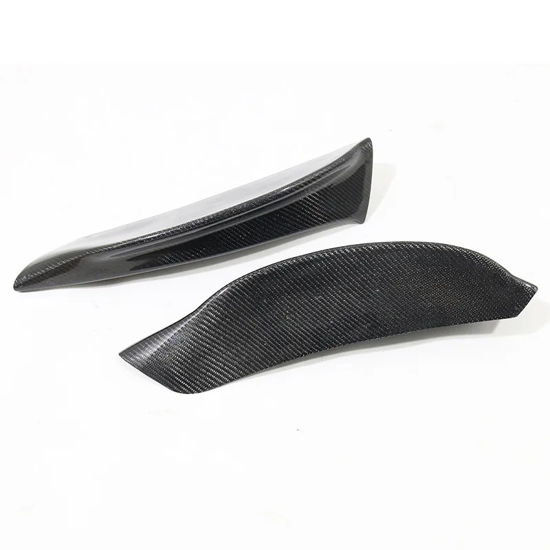 For BMW Z4 E89 Genuine Carbon Fiber Front Bumper Lip Spoiler Kit Front Corner Guards Small Spoiler Set