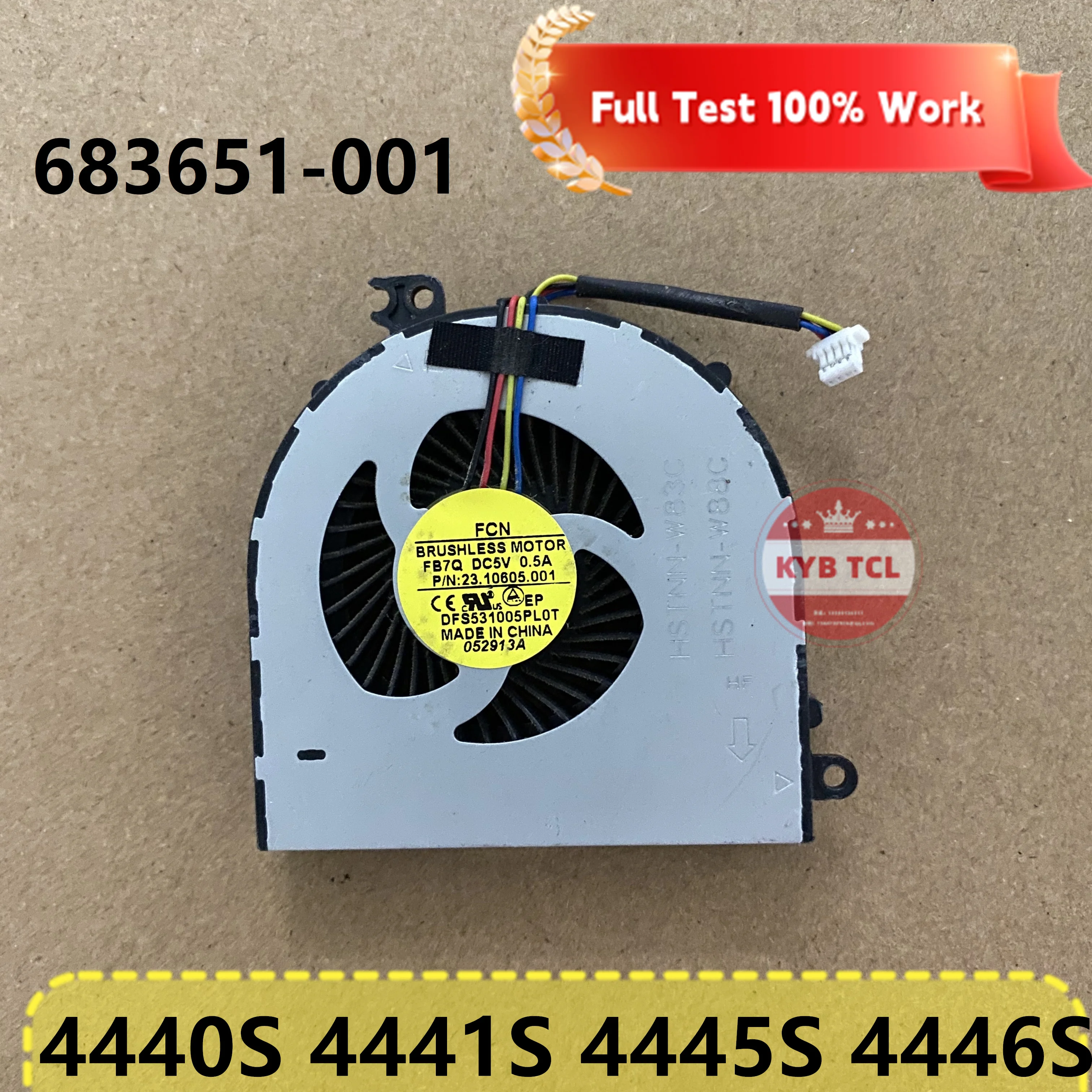 683651-001 Laptop CPU Cooling Fan Notebook For HP Probook 4440S 4441S 4445S 4446S