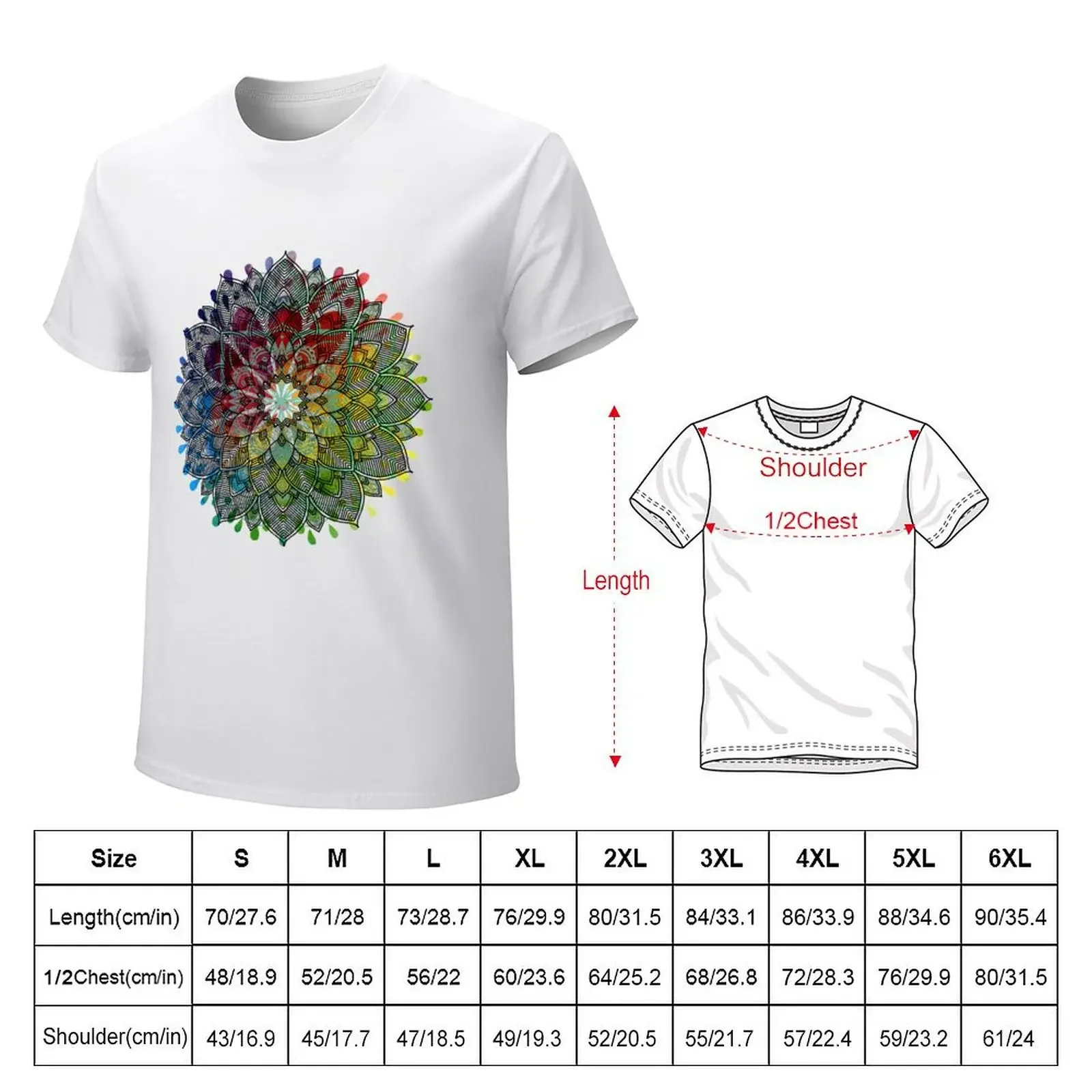 Fall Mandala Mouse Pad T-shirt shirts graphic tees quick drying cute tops summer clothes t shirts for men graphic