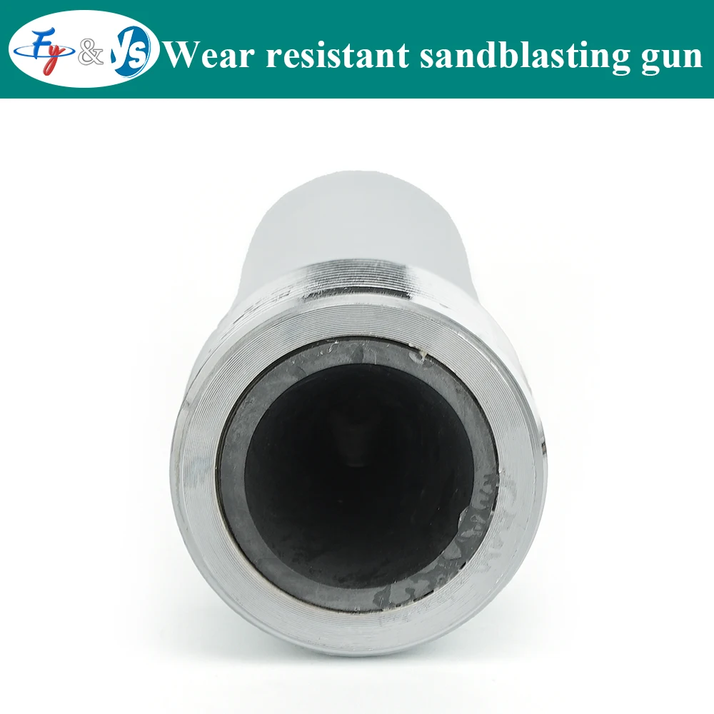 Single & Double Inlet Sandblasting Gun Nozzle Boron Carbide Sand Blasting Tip 6/8/10/12mm for Sandblasting Cabinet Rust Removal