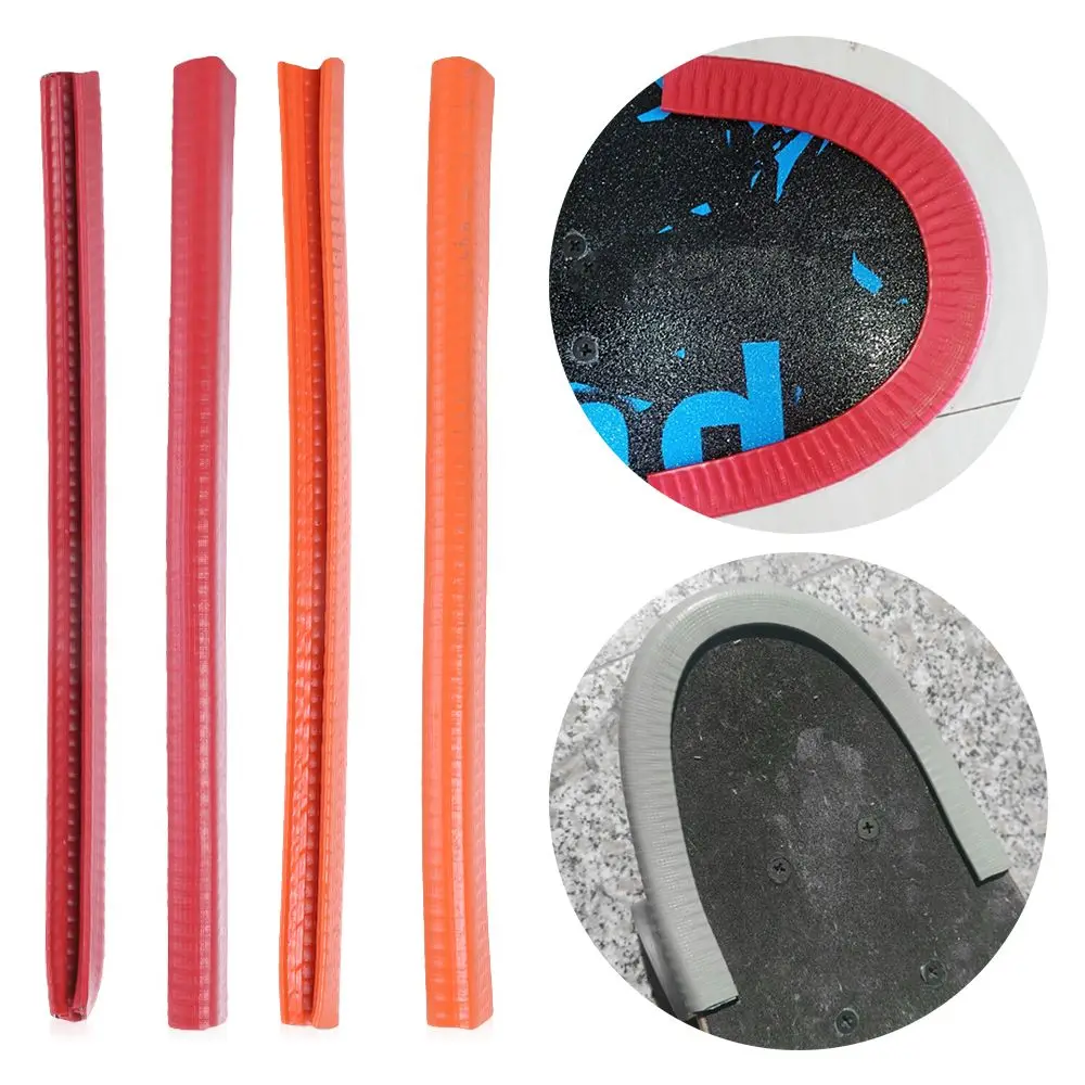 Colors Rubber and Steel Longboard Dance Board Crash Rubber Strip Skateboard Deck Guards U Channel Design Skateboards Protector