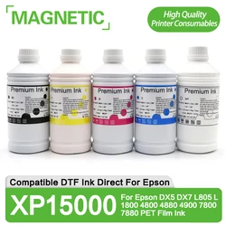 1000ML XP15000 DTF Ink Direct Dtf Transfer Film Heat Transfer For Epson DX5 DX7 L805 L1800 4800 4880 4900 7800 7880 PET Film INK