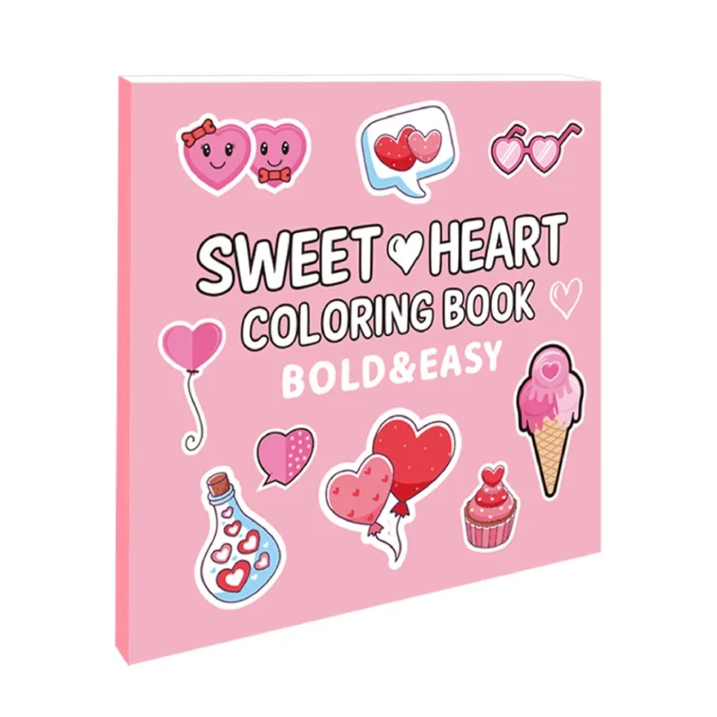 

Sweet Heart Coloring Book Coloring 40 Cartoon Love Doodles for Children Ages 4 + Coloring Book Drawing Color Early Education