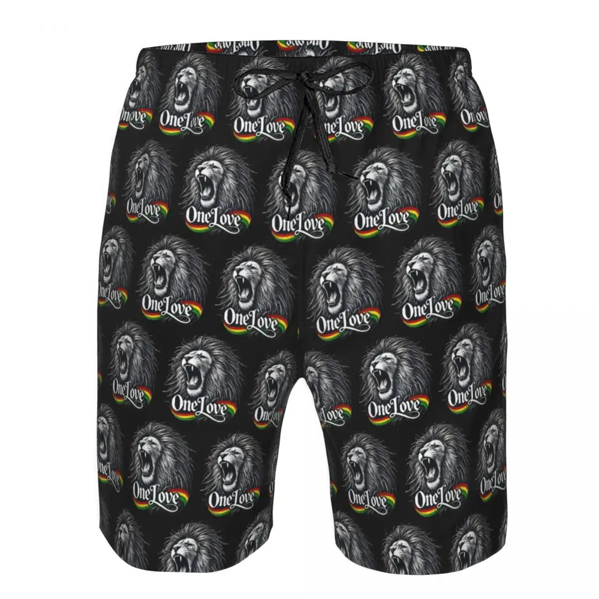 

Rastafarian Amaiquina Reggae Rasta Lion Street Skullies Trunks Beach Board Shorts Casual Quick Dry Swim Summer Men Pants