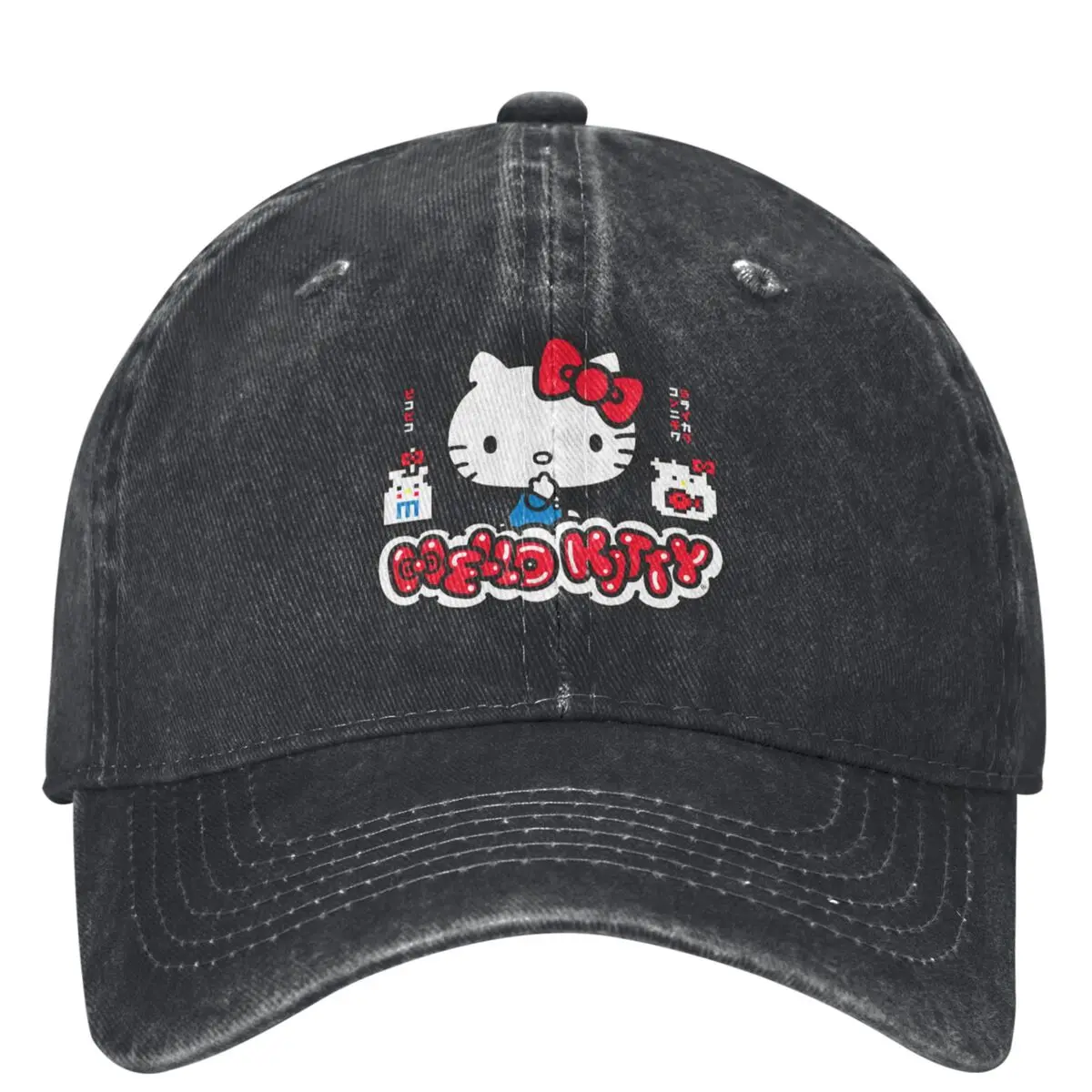 Hello Kitty Cute Cartoon Japanese Baseball Cap Unisex Teens Sun-Proof Trucker Hat Summer Streetwear Running Hippie Baseball Caps