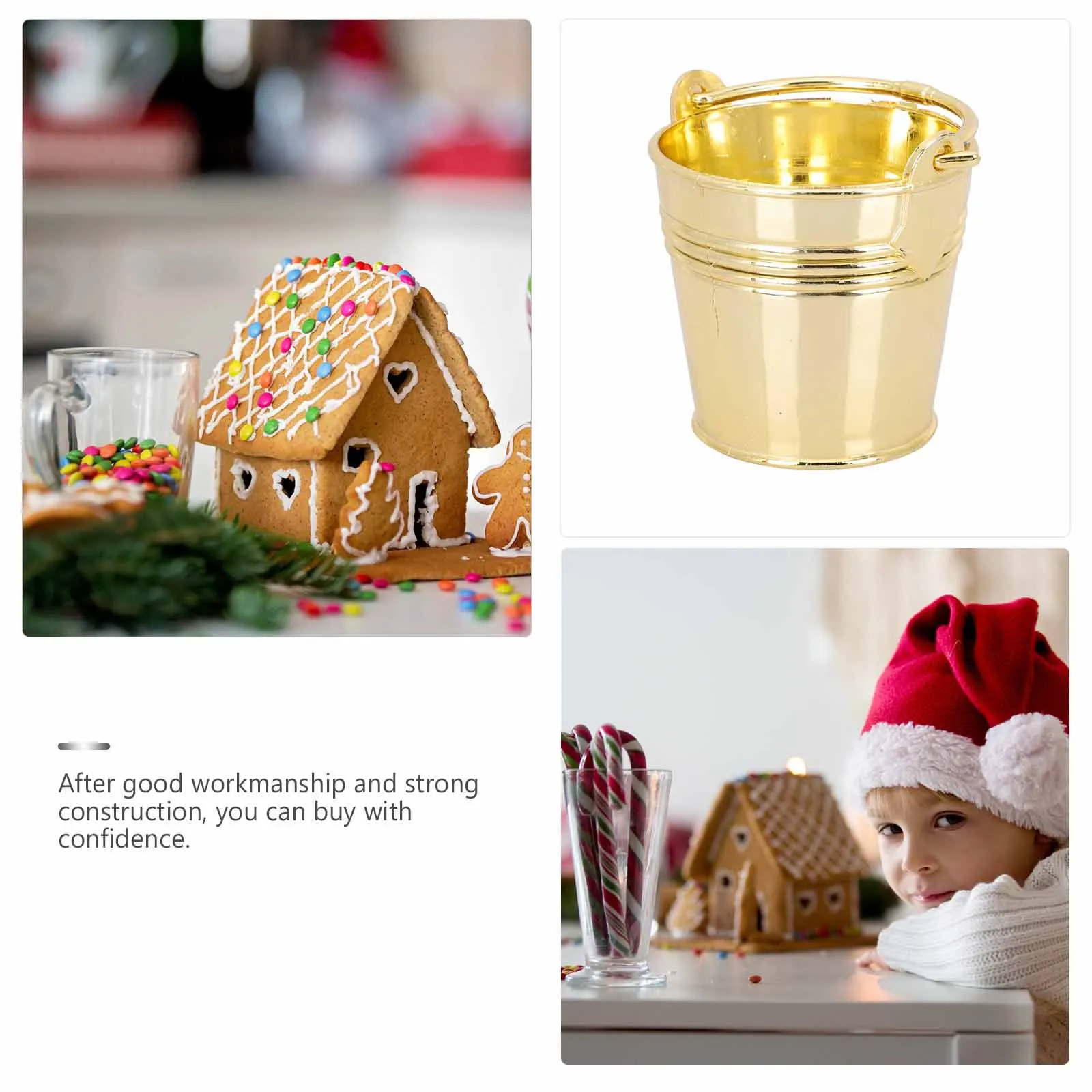

Festival Candy Buckets 10 Pcs Mini Metal Storage Holder Party Treats Container Wedding Gift Sweets Bucket Kids Party Favors Keg