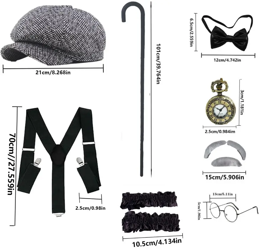 Ensemble d'accessoires pour costumes d'Halloween Les costumes de détective Sherlock Holmes conviennent aux fêtes, aux festivals et à d'autres endroits