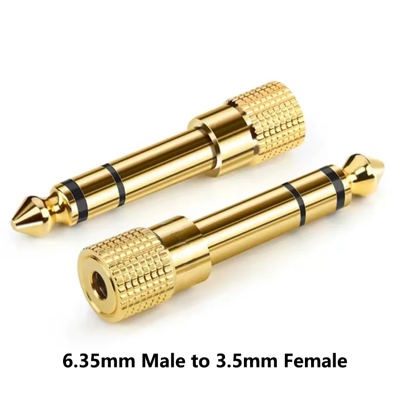 Lautsprecheranschluss 6,35 mm Stecker auf 3,5 mm Buchse Audioanschluss 3,5 Klinke Aux-Kabel für Lautsprecher Gitarrenbuchse 6,35