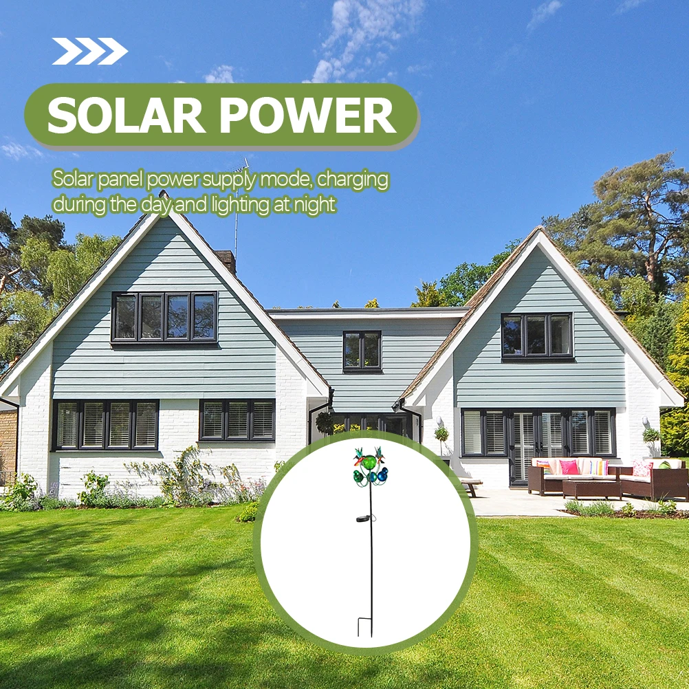 

Solar Hummingbird Windmill Lights for outside Decorative Animal Outdoor Garden Landscape Green Lawn Powered