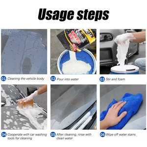 Autowäsche -Dekontamination konzentriert sich auf Pulver, starker Scheibenwischer, Shampoo -Waschmittel, Windschutzscheibenwäsche 10 Hauptverkaufshampoozeira für Auto - №3