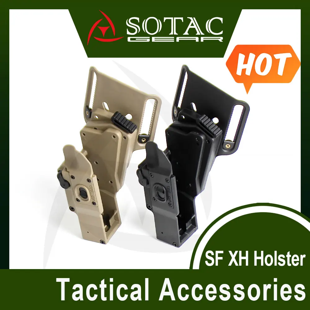 SOTAC Tactical Rapid Deploy Holster Adapter for Hunting Compatible with XH15 XH35 X300UH-B Light Flashlight