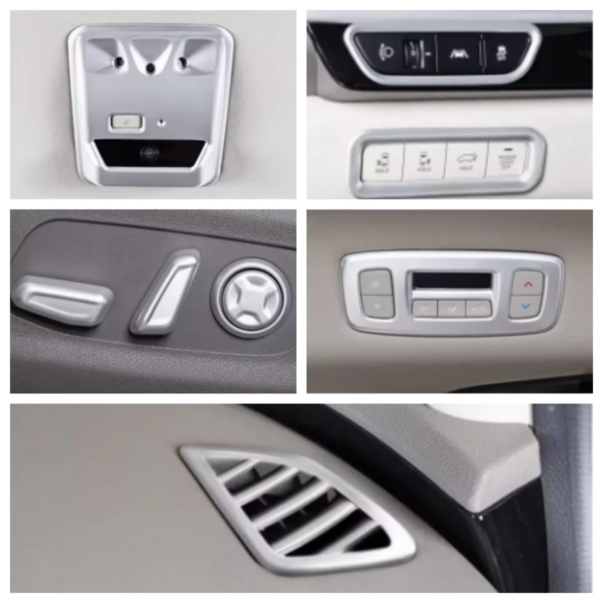 Reading Lamp/AC Air Outlet/Headlight/Seat Adjustment Cover Trim Interior Accessories For Kia Carnival KA4 2021-2024