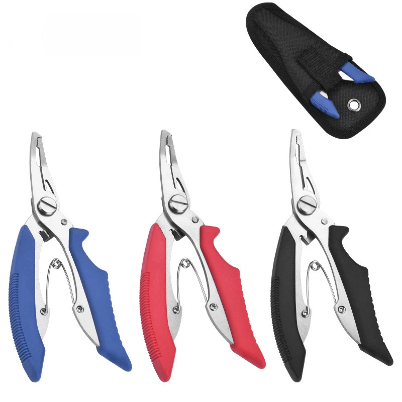 Mini Fishing Pliers Scissor Clipper Bait Line Cutter Portable Multi-function Hook Removers Portable Stainless Steel Clipper Tool