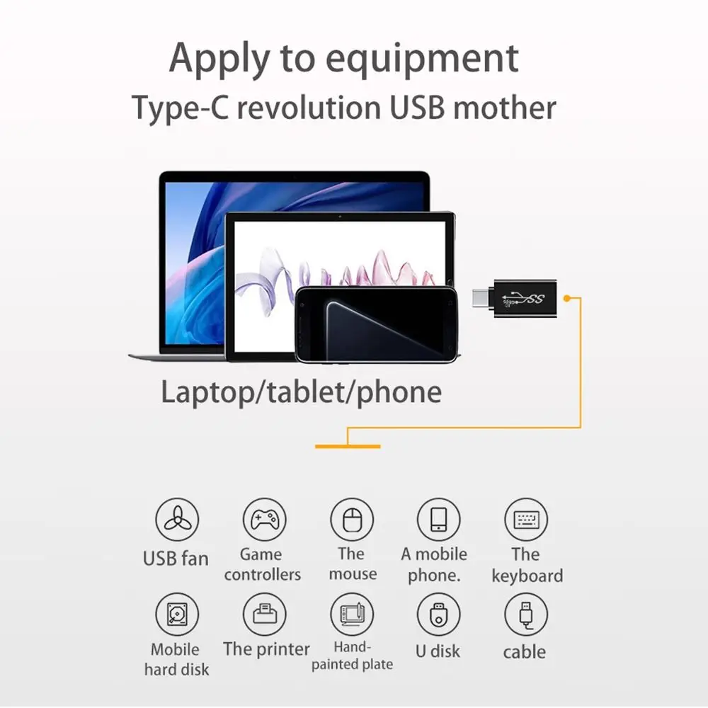 كابل بيانات الكمبيوتر المحمول موصل موسع ذكر إلى أنثى OTG محول USB 3.1 نوع C إلى USB 3.0 محول