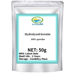 100-1000g High Quality Hair Treatment Hydrolyzed Keratin Powder Free Shipping