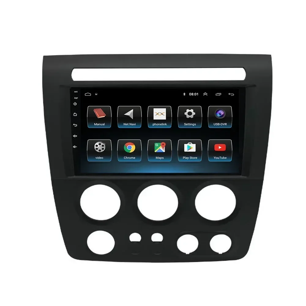 Lecteur vidéo de limitation d'autoradio pour Hummer, navigation GPS, Android, No 2 Din, DVD, H3 1, 2005 - 2010