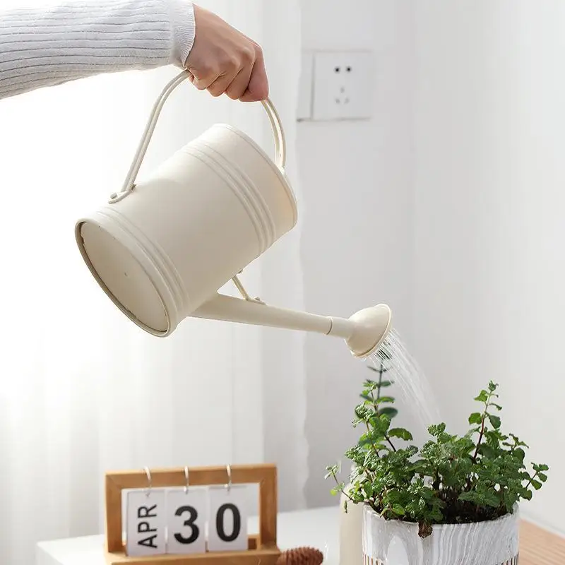 Large Capacity Watering Device Watering Tool 2L Watering Can Pot Plastic Garden Plants Flower Spray Water Kettle Long Mouth