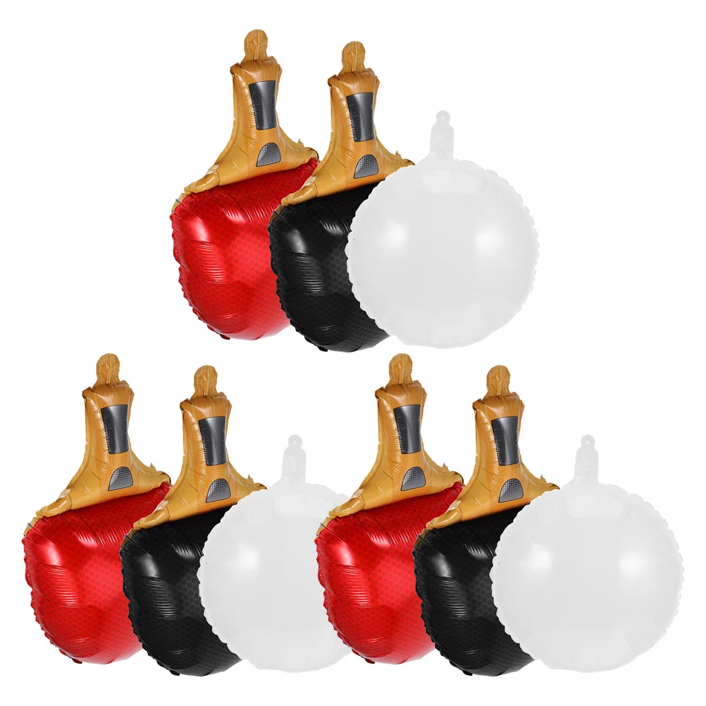 

9pcs Table Tennis Balloons Foil Sports Theme Decorations Reusable Birthday Carnival Party Supplies Aluminum Film Ball Balloon