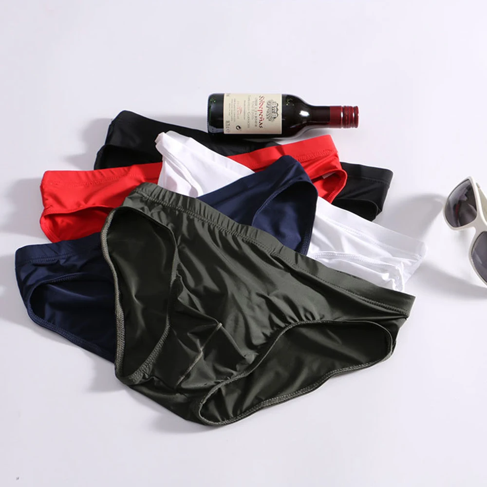 Fashion Hot Sleepwear Briefs Summer Knickers Low-rise Plus Size Pouch Seamless Sexy Swimwear Underpants Underwear
