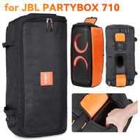 For JBL PARTYBOX 710 Wireless Speaker Carrying Case Waterproof Box with Handle Foldable Storage Bag Organizer Zipper Pouch Bags