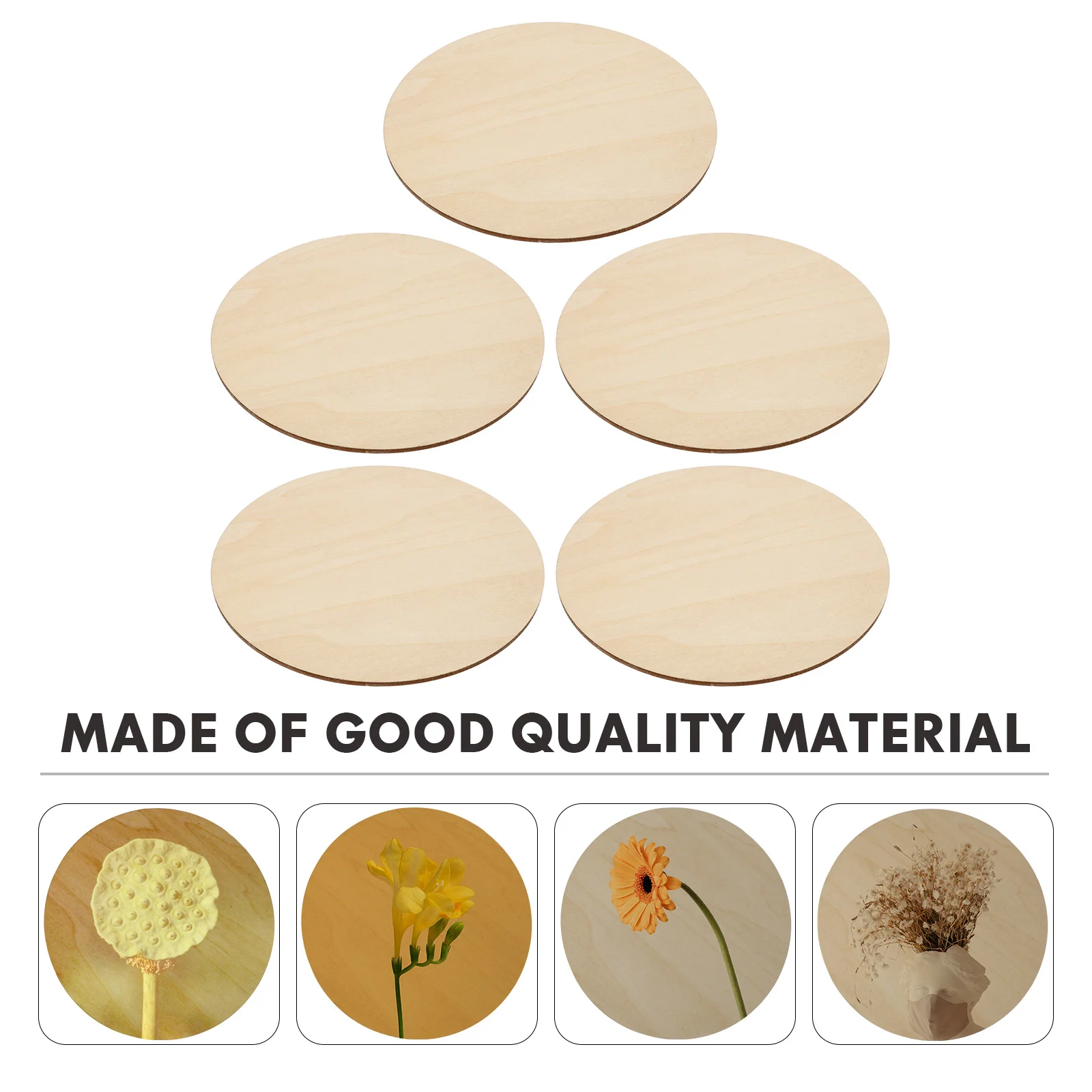 Diameter 15cm 20cm Natural Unfinished Round Wood Slices Circles Discs for DIY Craft kids Christmas Painting Toys Ornament Decors