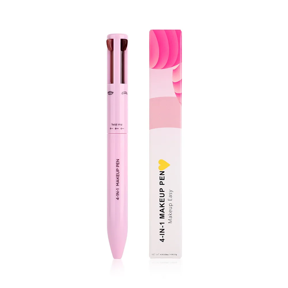 ปากกาแต่งหน้า 4-in-1 Private Label 4 สี ไฮไลท์ลิปไลน์ อายไลเนอร์ ดินสอเขียนคิ้ว