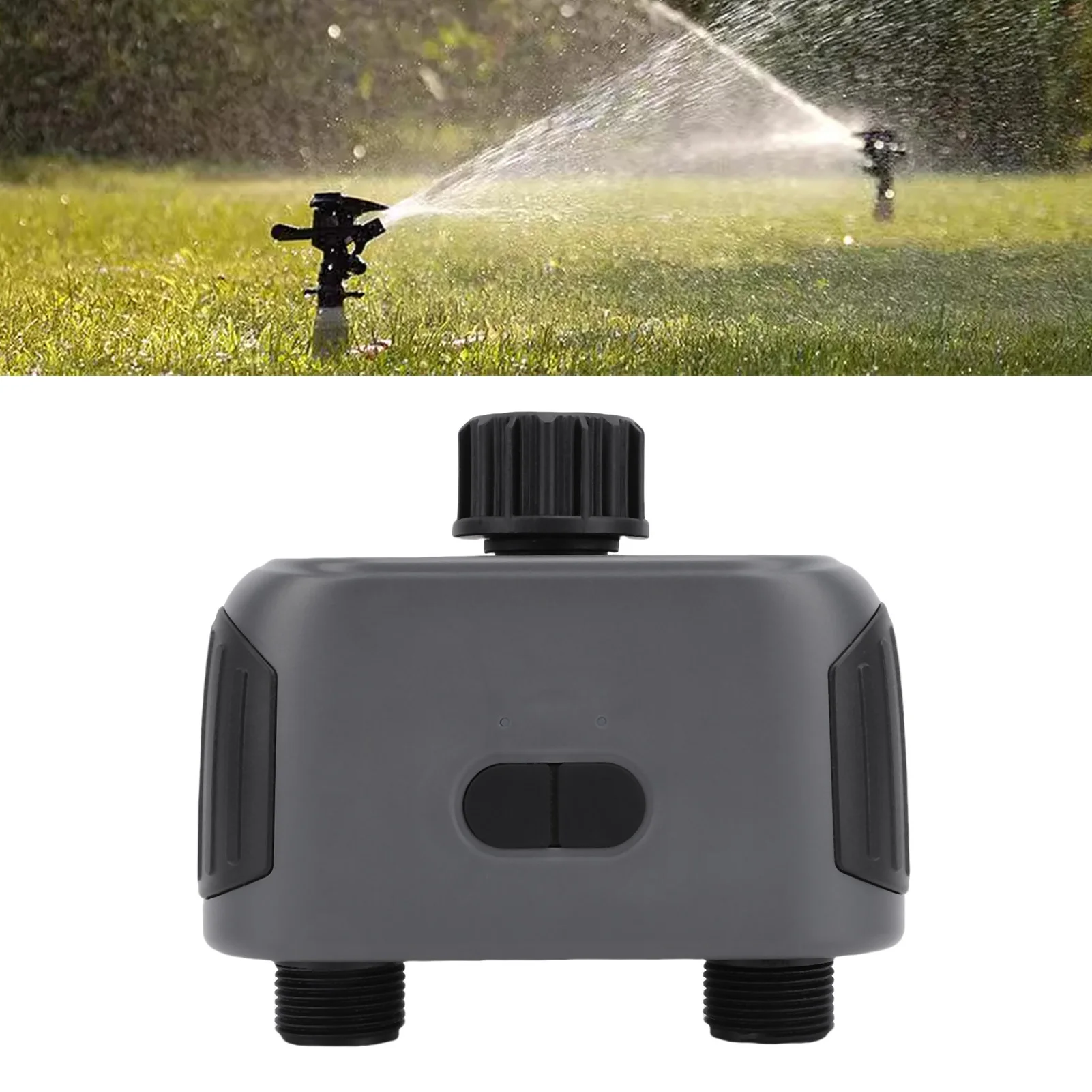 

Bluetooth Irrigation Timer 2 Outlets Smart Water Valve Controller Adjustable Watering Sprinkler Timer Bluetooth Irrigation Timer