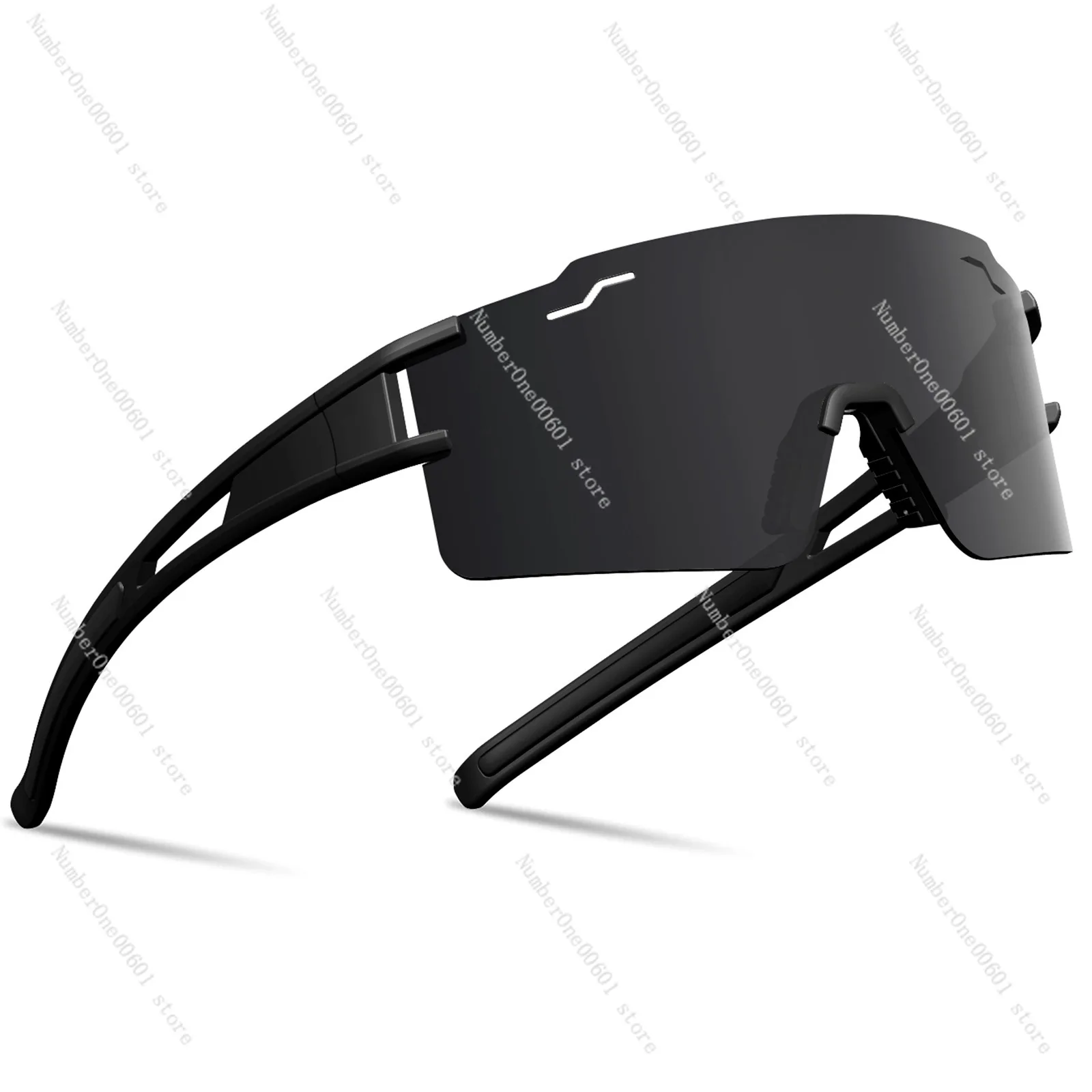 Lunettes de sport demi-monture, cyclisme en plein air, course à pied, vent, sable, matériau TAC antipolarisé