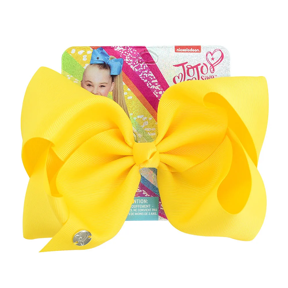 

10pcs 8inch Hair Bow Hairclip Solid Grosgrain Ribbon Bows Hairpin Headwear Hair Accessories For Baby Girls