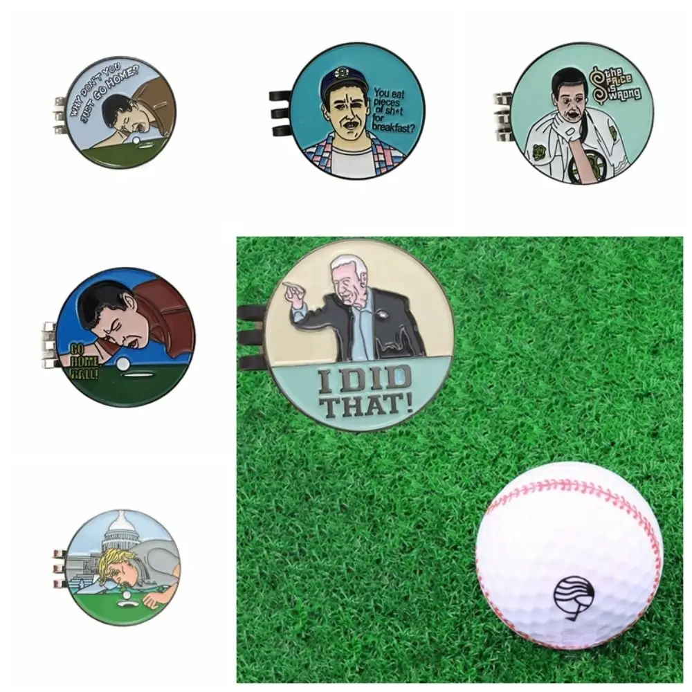 

Happy Gilmore Magnetic Golf Hat Clip Alloy Removable Magnetic Hat Clip Portable Currency Golf Ball Marker Golf Gifts