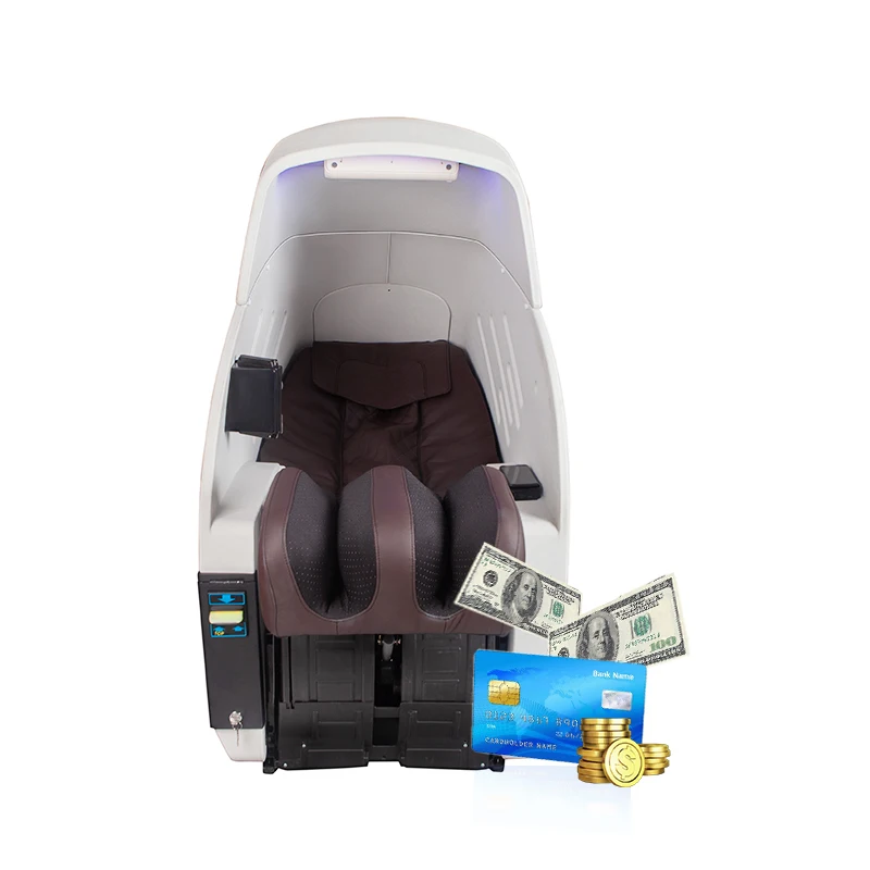 

Commercial Vending Massage Chair Bill Acceptor Paper Money Box Coin Operated Claw Machine 4D Massage Chair With Payment System