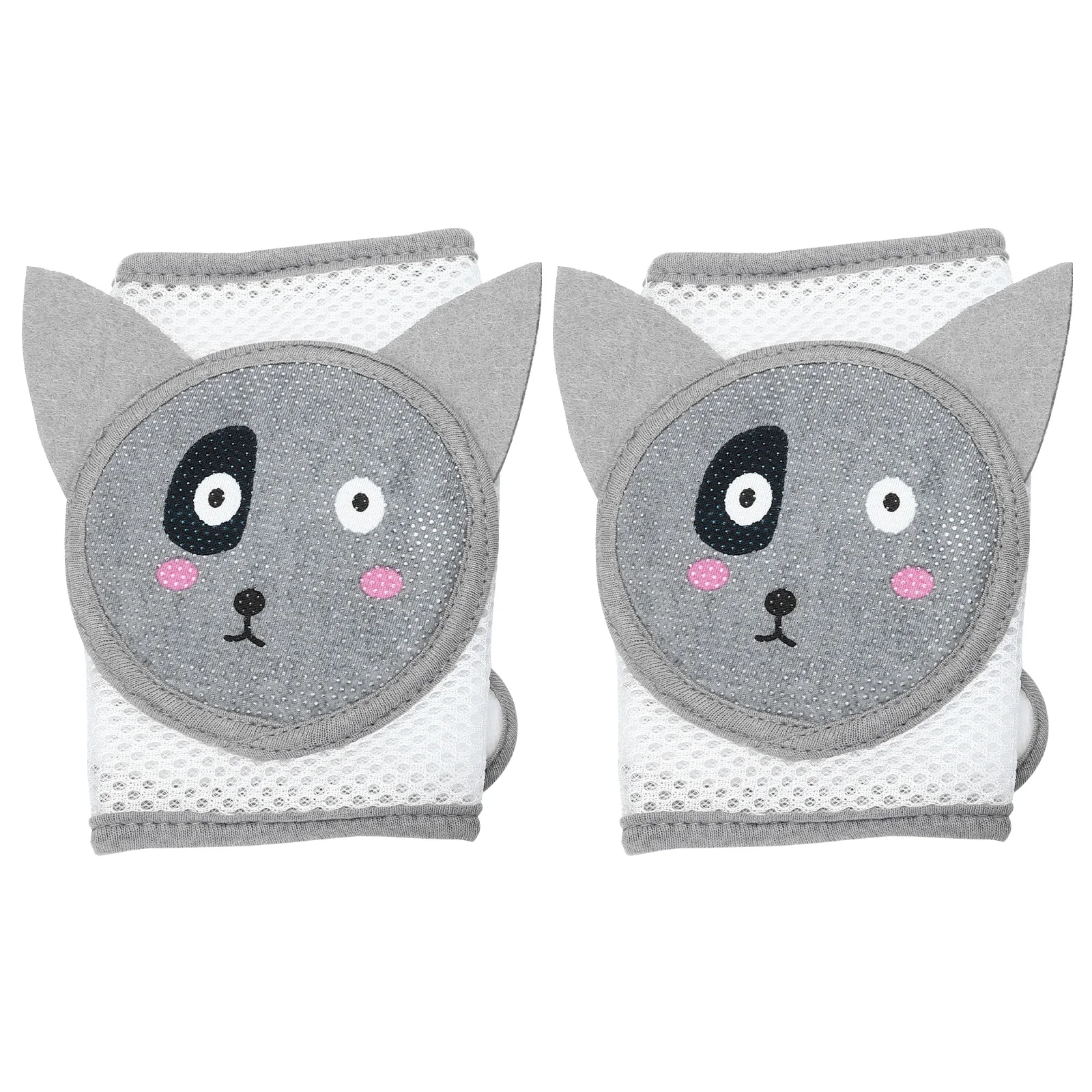 2 قطعة منصات الزحف الطفل حماة الركبة سميكة الإسفنج الدافئة ماصة للعرق لفصل الشتاء الصيف بسيطة آمنة تناسب طفل كم