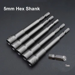 1pcs 5.5mm-11m Impact Hex Socket Magnetic Nut Screwdriver 5mm Hex Shank Electric Drill Bit for Power Impact Drivers Socket Kis