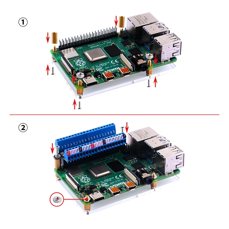 Mini Terminal Breakout Board GPIO Expansion Board Terminal Breakout Board Für Raspberry Pi 4B/3B +/3B/2B/1B +/Zero/Zero W