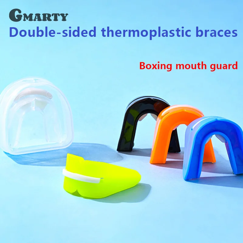 Double Sided Braces Blue Ball Sports Braces Sanda Taekwondo Boxing Braces Anti Grinding Teeth Chewable Teeth Protectors