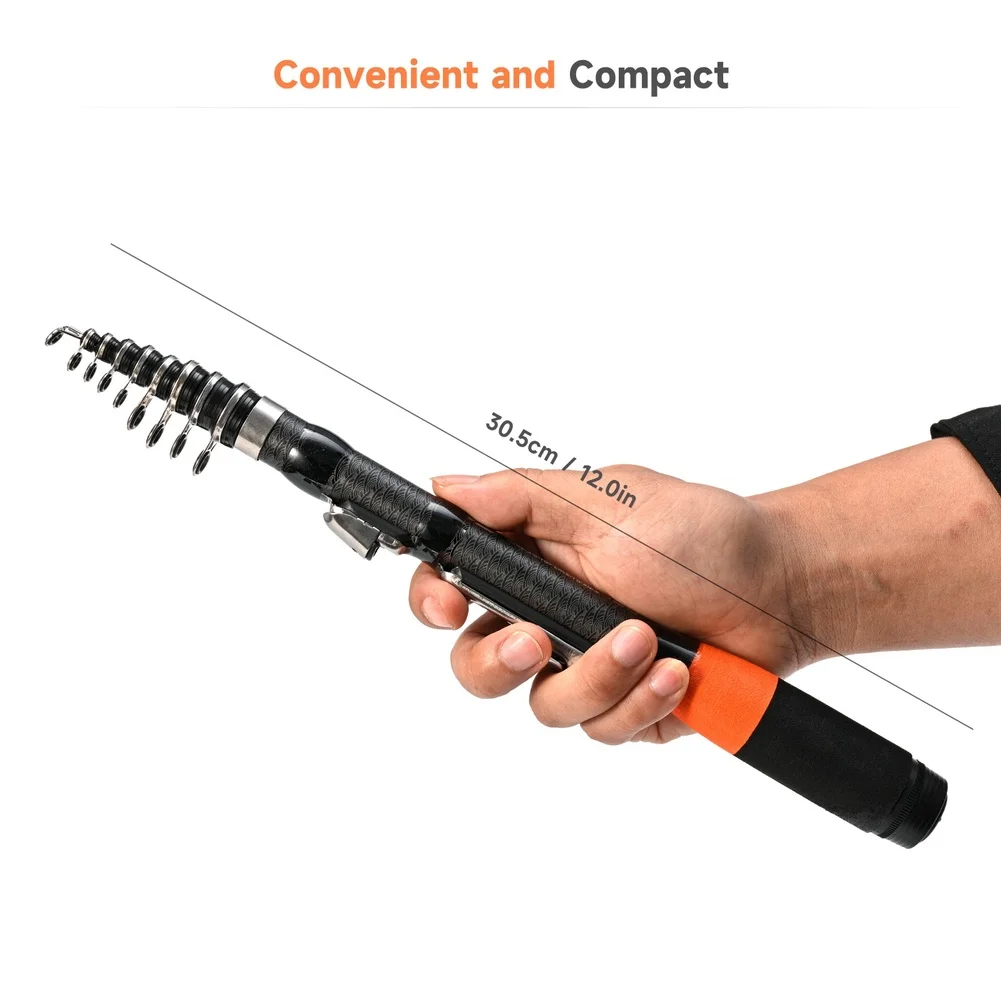 

Travel Fishing Rod 30.5-180cm FOR MINI Rock Fishing Rod Ultra Short Portable Pocket Travel Sea Rod Fishing Accessories