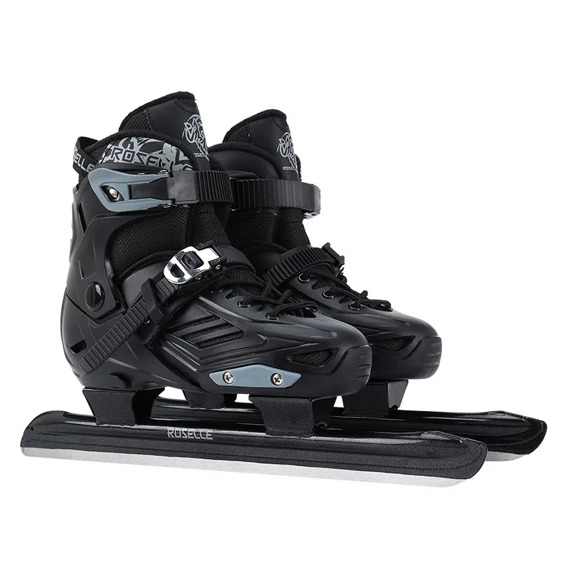 3D Wrap Anti‑Collision Shell Speed Ice Skates Shoes Removable Washable Comfort Liner Ice Skating Boot Adjustable Size Ice Skates