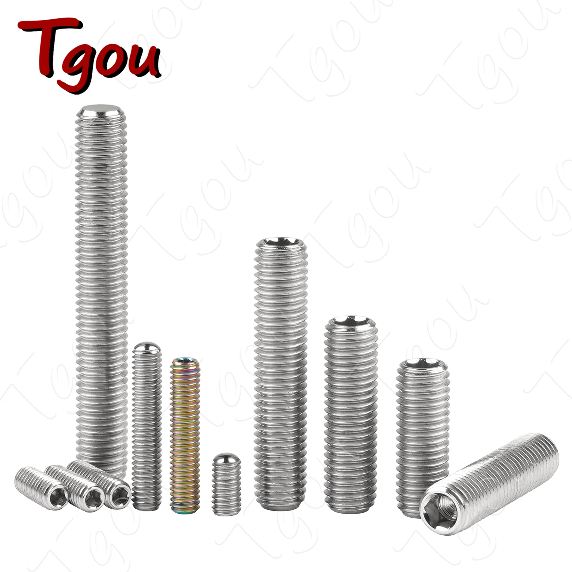 Tgou Titanium M4/M7  Socket Head Headless Set Screw for Bicycle Motorcycle Fasteners