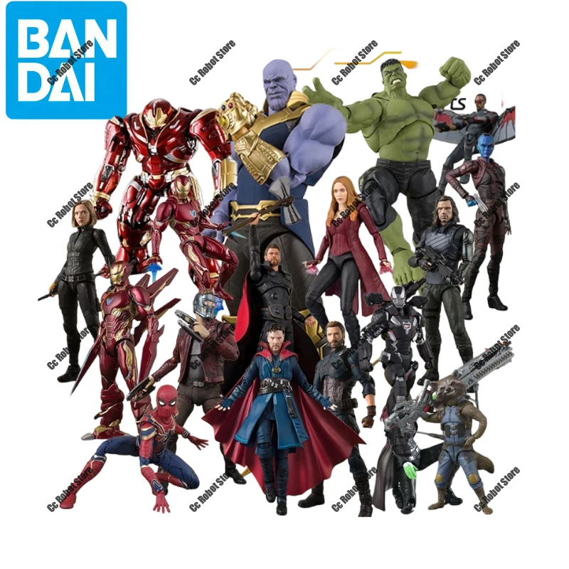 Bandai Originele S. H. Figuarts Beweegbare Eindproduct Serie Avengers 3 Anime Action Figure Model Speelgoed Model Cadeaus voor Jongens