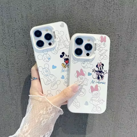 Mickey Minnie Case For Samsung Galaxy M23 M15 M30S M31 A21S A12 A02 A03S A22 A13 A10 A20S A11 A03 Core J5 A7 Prime Laser Cover