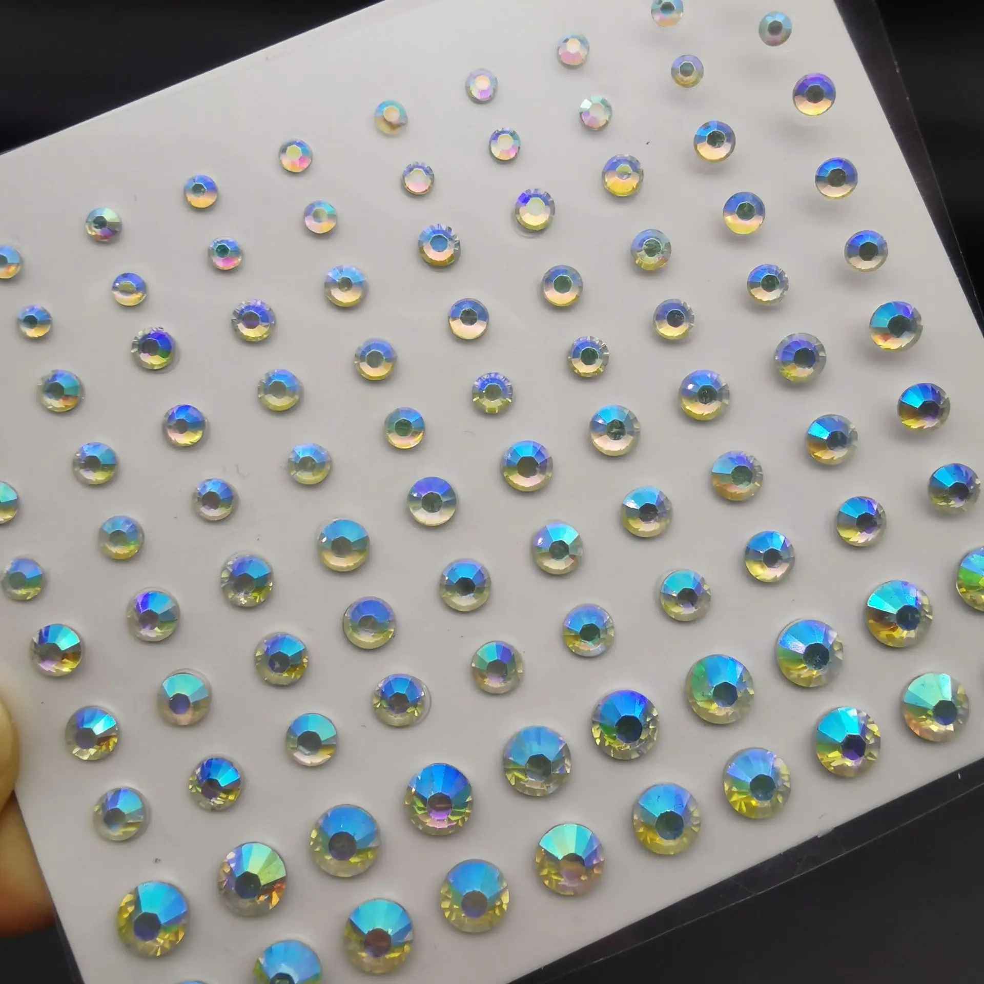 

Crystal 3D Nail Art Decoration Festival Makeup Decoration Jewelry Stickers Face Body Colored Diamonds Rhinestone Stickers