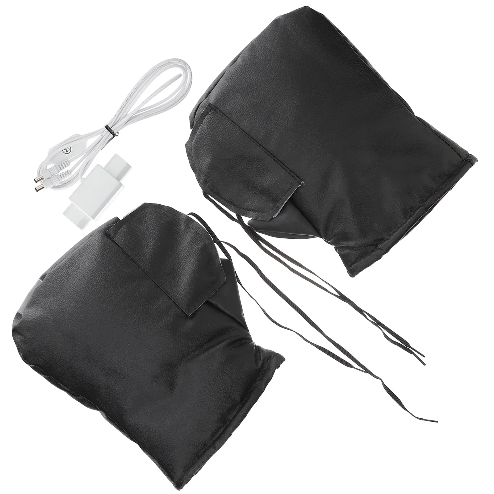 

1 Pair 36-96V Heated Gloves Motorcycle Handle Bar Muff Detachable For Skiing Cycling Snowmobile Riding Outdoor Winter Sports