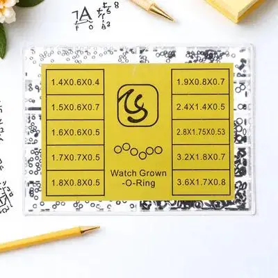 

1 Box Of Watch Tools Kit Rubber O-Ring Gaskets Set For Watch Repair Waterproof Seal Replacement Washers Supplies Parts Accessory